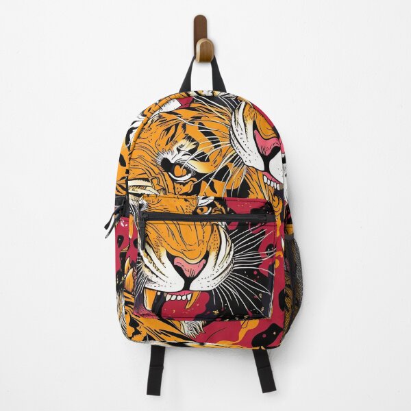 Item preview, Tiled Snarling Tiger Pattern designed and sold by dcrc.