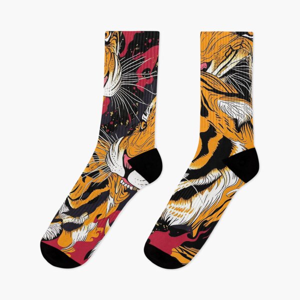 Item preview, Tiled Snarling Tiger Pattern designed and sold by dcrc.