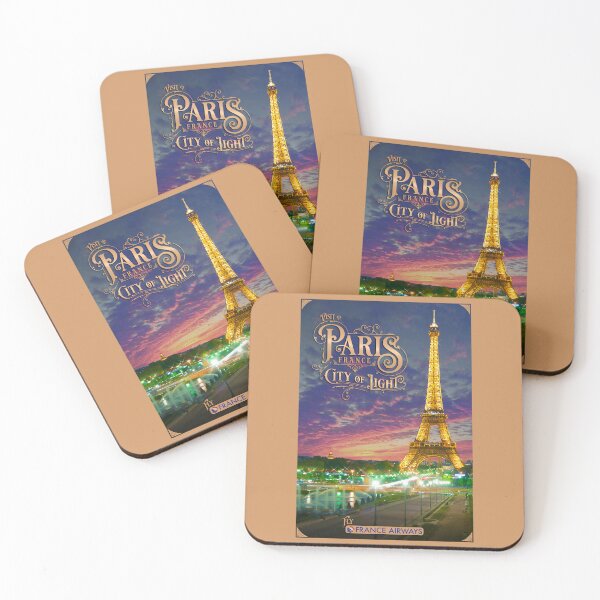 Item preview, Vintage-Style Paris Eiffel Tower Travel Poster designed and sold by travelwitheric.