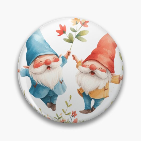Aperçu de l'œuvre Jovial Gnome Decor Joyeux Gnome Sunny Gnome sautant créée et vendue par Pawimon.