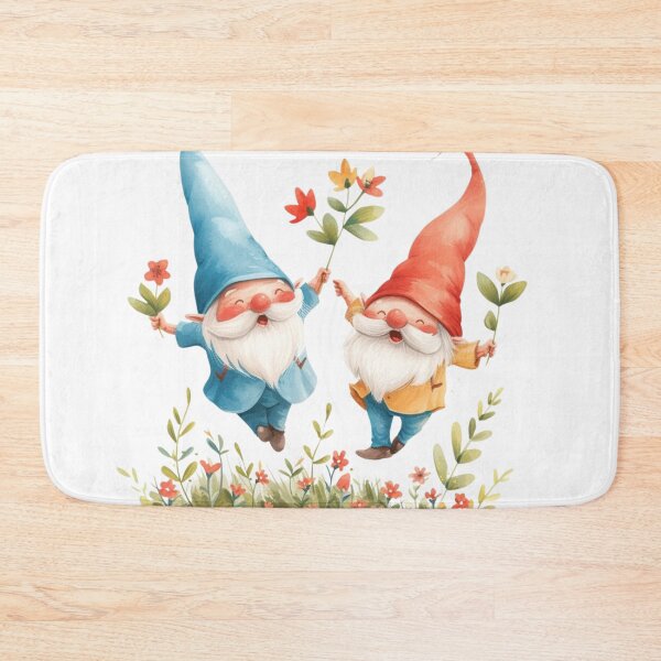 Item preview, Jovial Gnome Decor Merry Gnome Sunny Gnome jumping designed and sold by Pawimon.