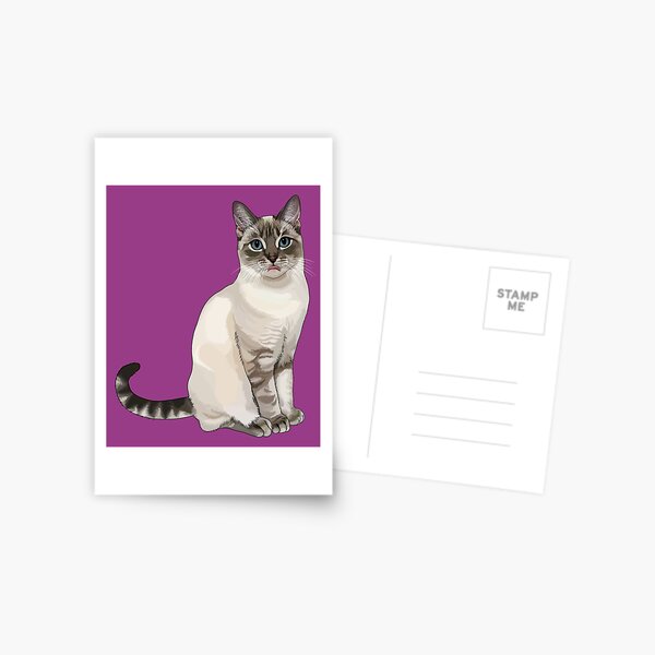 Item preview, Silly Lynx Point Cat Blep designed and sold by Carleah Unique.