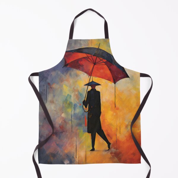 Item preview, Romantic Man with Umbrella designed and sold by KookyStudioArt.