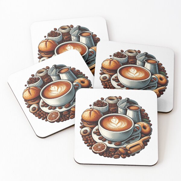 Item preview, Cappuccino latte art coffee designed and sold by DuskTillDown.