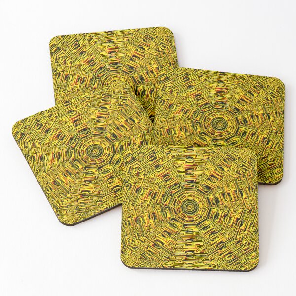 Item preview, Geometric Sunflower Tile designed and sold by TheRulerofEarth.