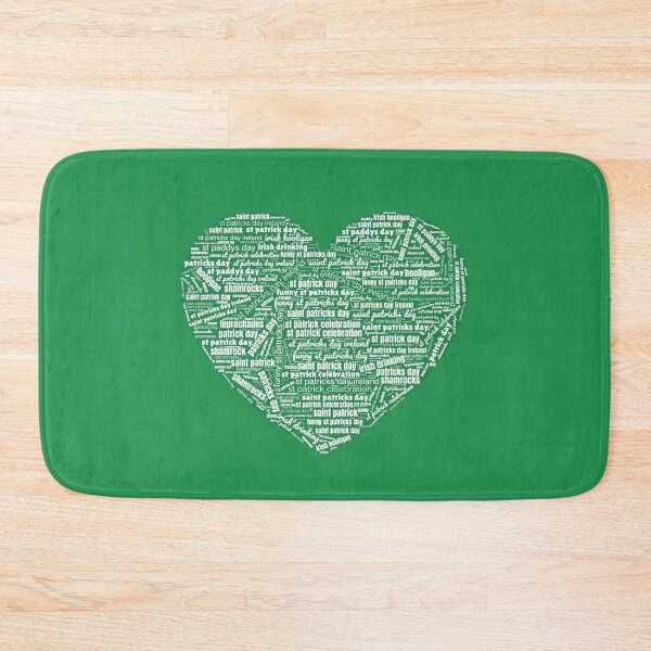 Item preview, Saint patricks day heart word cloud, funny St Patricks day design designed and sold by wittyprinttop.