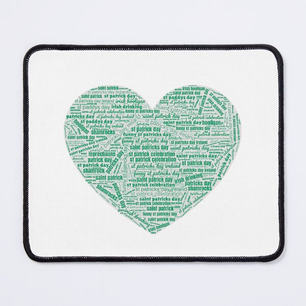 Item preview, Saint patricks day heart word cloud, funny St Patricks day design designed and sold by wittyprinttop.
