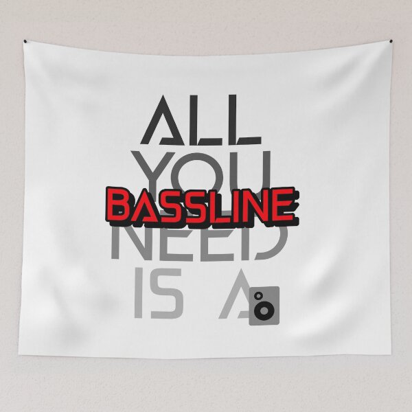 Item preview, ALL YOU NEED IS A BASSLINE designed and sold by Hardstyle-Tees.