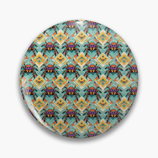 Item preview, Colorful Geometric Jumping Spider Pattern designed and sold by Zurickdesigns.