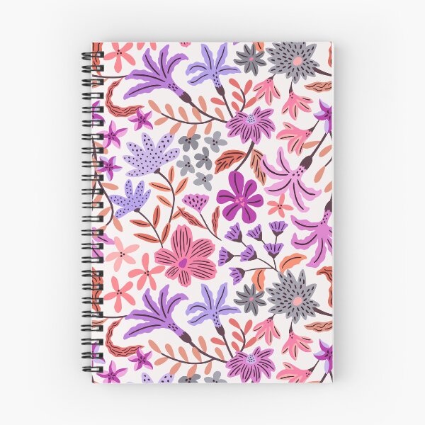 Item preview, Flora maximalista audaz morada y rosa. designed and sold by Muxune.