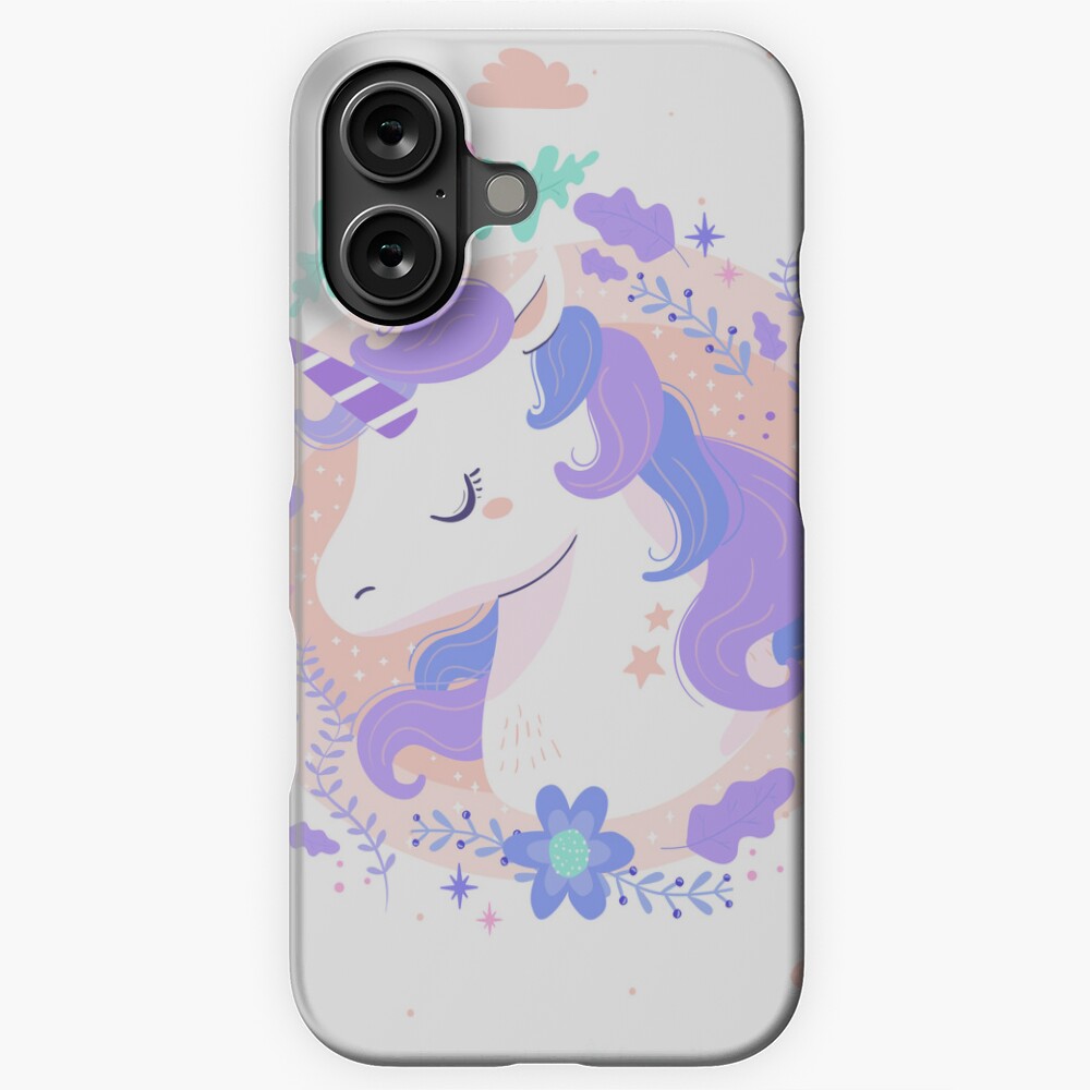 Peaceful Unicorn iPhone Snap Case - unicorn fantasy design by HackerLooks