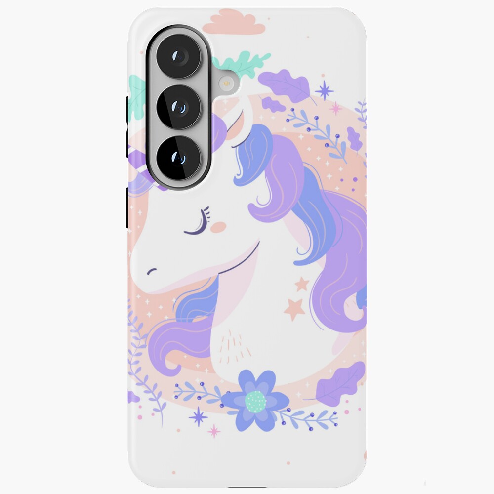 Peaceful Unicorn Samsung Galaxy Tough Case - unicorn fantasy design by HackerLooks