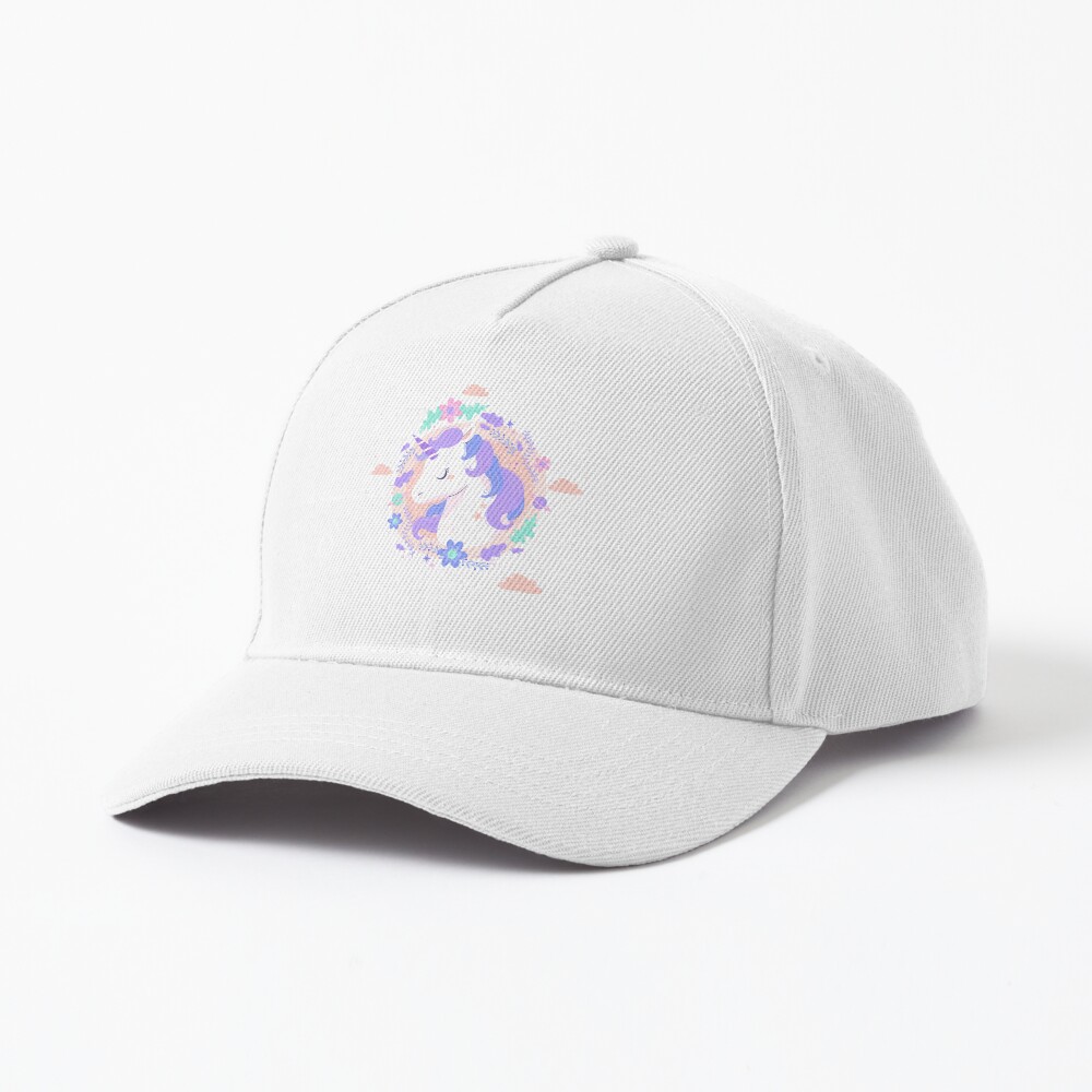 Peaceful Unicorn Baseball Cap - unicorn fantasy design by HackerLooks