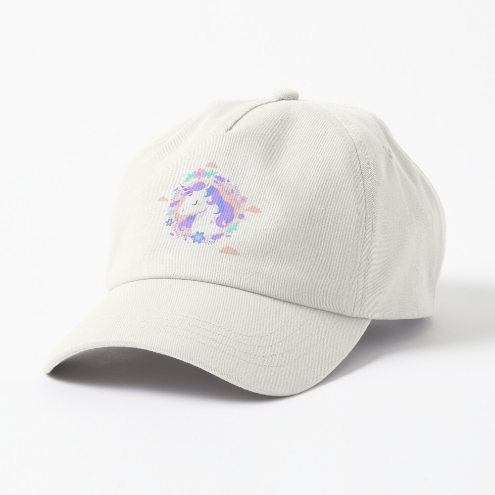 Peaceful Unicorn Dad Hat - unicorn fantasy design by HackerLooks