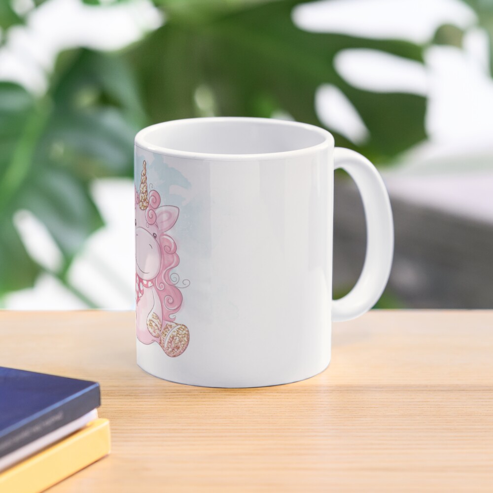 Cute Unicorn Classic Mug - unicorn fantasy design by HackerLooks