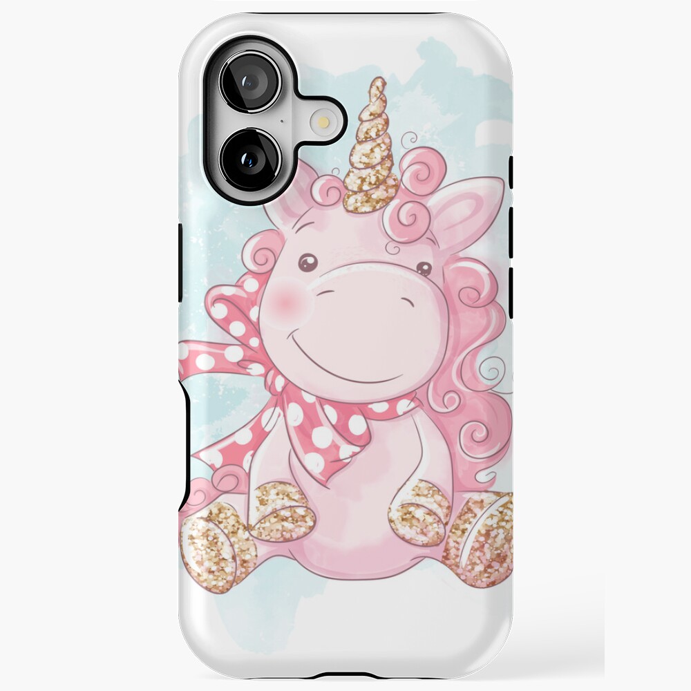 Cute Unicorn iPhone Tough Case - unicorn fantasy design by HackerLooks
