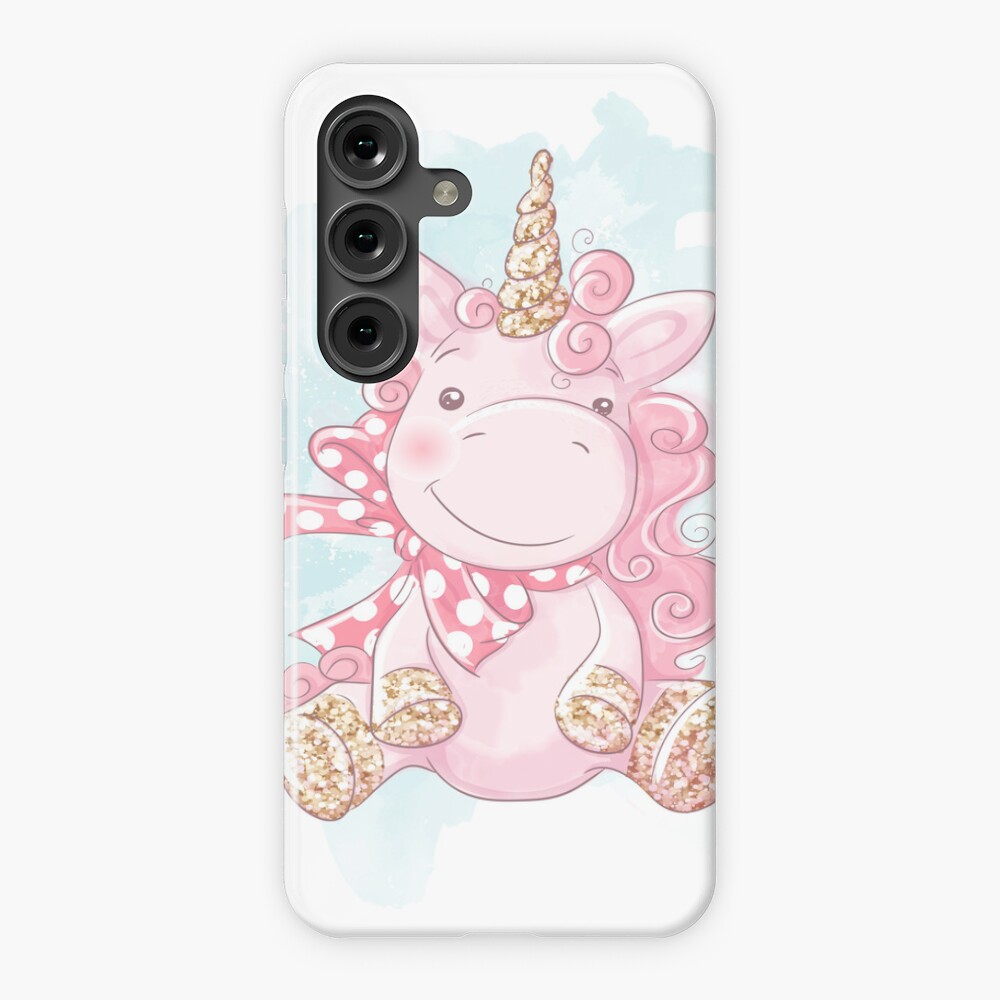 Cute Unicorn Samsung Galaxy Snap Case - unicorn fantasy design by HackerLooks
