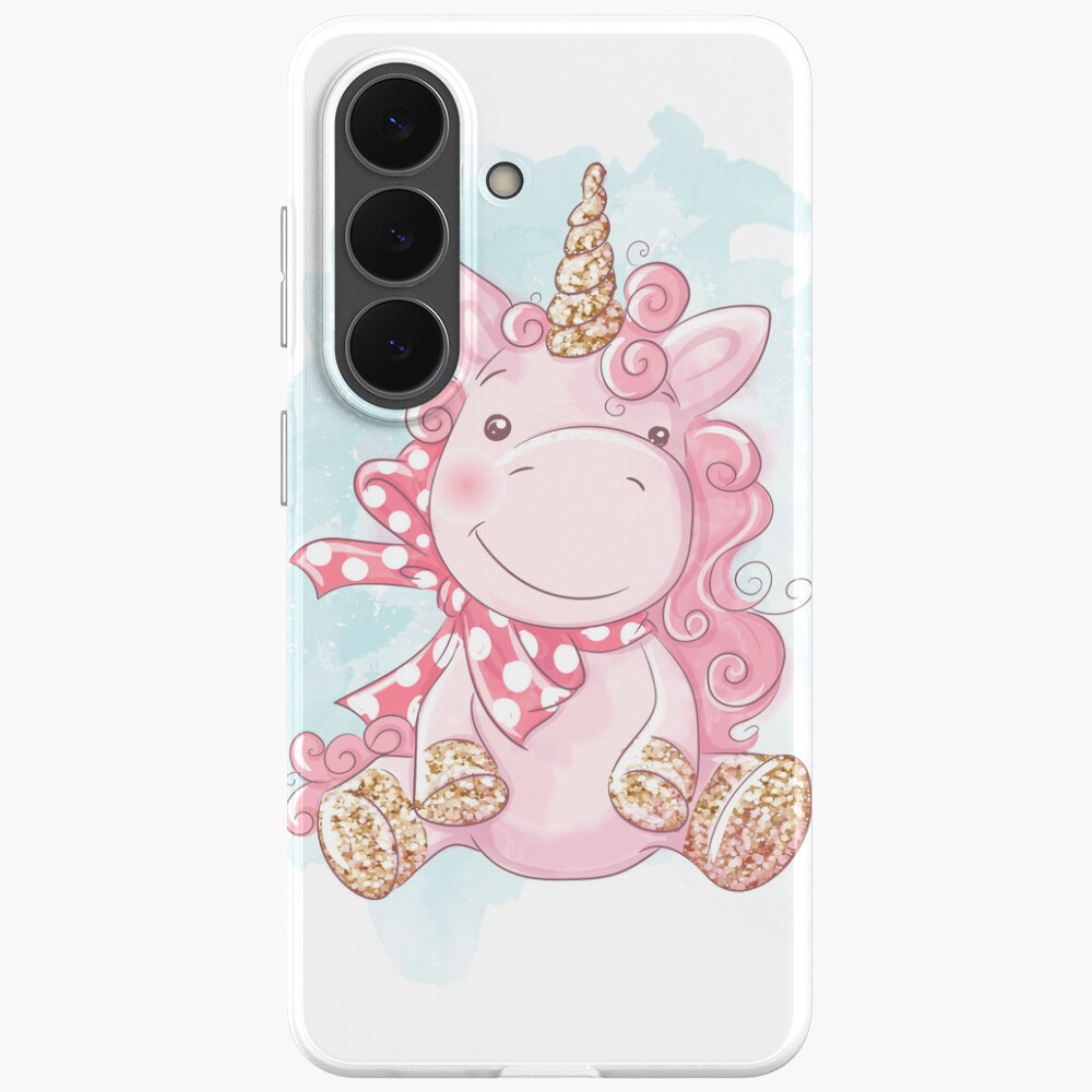 Cute Unicorn Samsung Galaxy Soft Case - unicorn fantasy design by HackerLooks