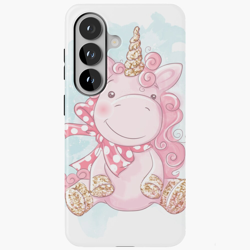 Cute Unicorn Samsung Galaxy Tough Case - unicorn fantasy design by HackerLooks