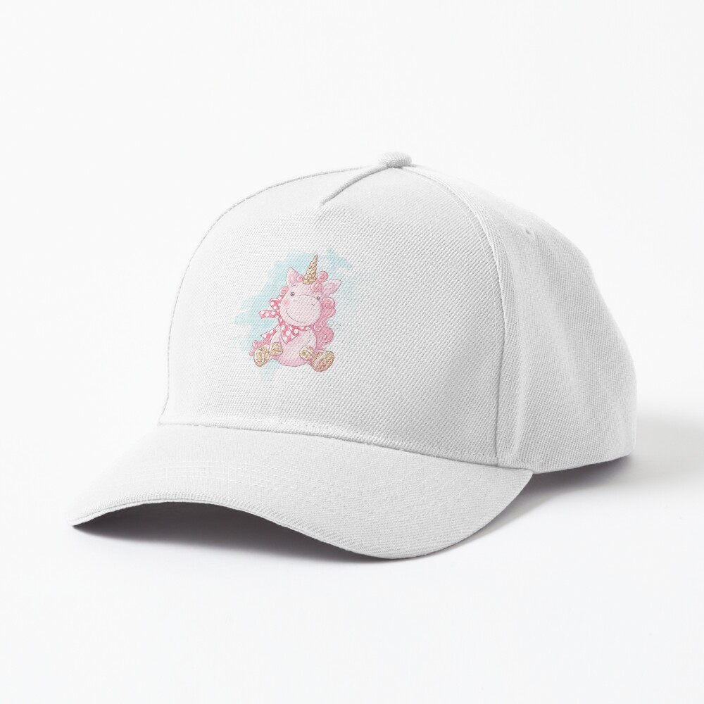 Cute Unicorn Baseball Cap - unicorn fantasy design by HackerLooks