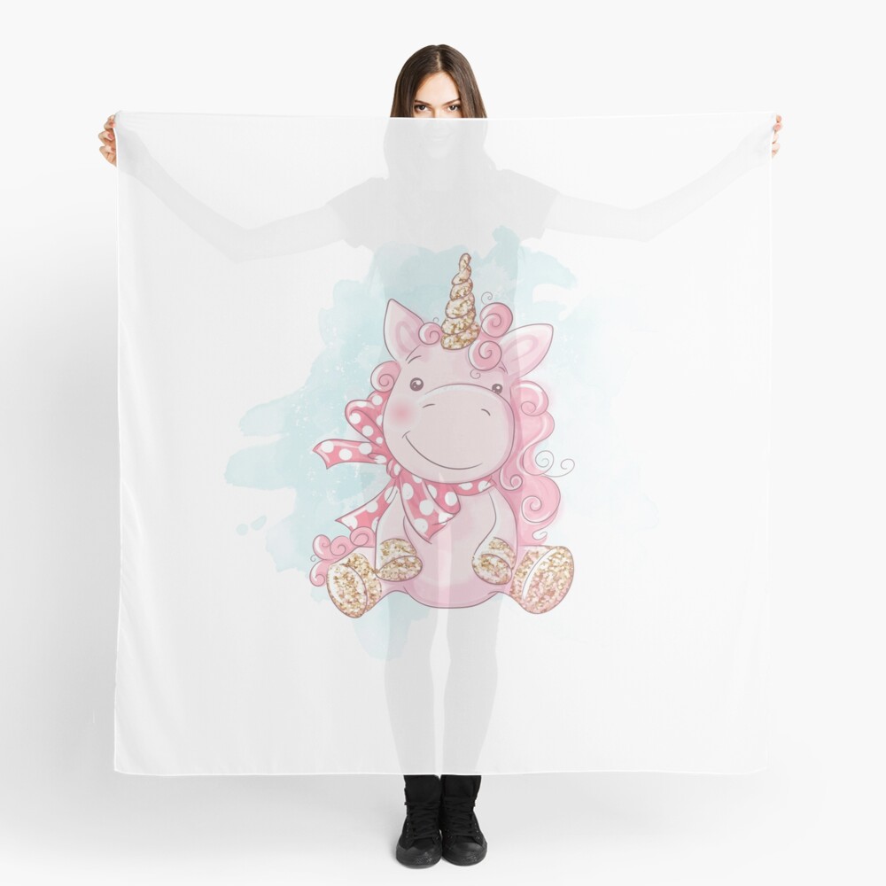 Cute Unicorn Scarf - unicorn fantasy design by HackerLooks