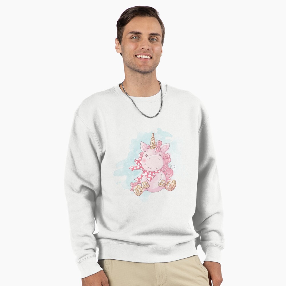 Cute Unicorn Pullover Sweatshirt - unicorn fantasy design by HackerLooks