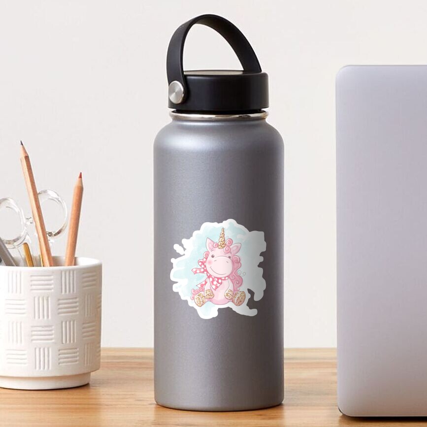 Cute Unicorn Sticker - unicorn fantasy design by HackerLooks