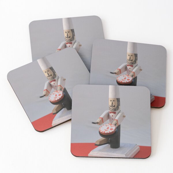 Item preview, wooden toy chef with frying pan designed and sold by mrivserg.