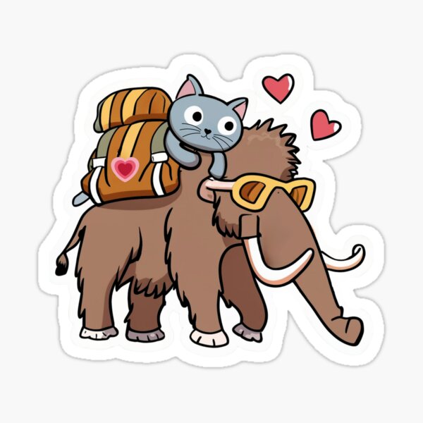 Woolly Mammoth Decal & Acrylic Blank COMBO