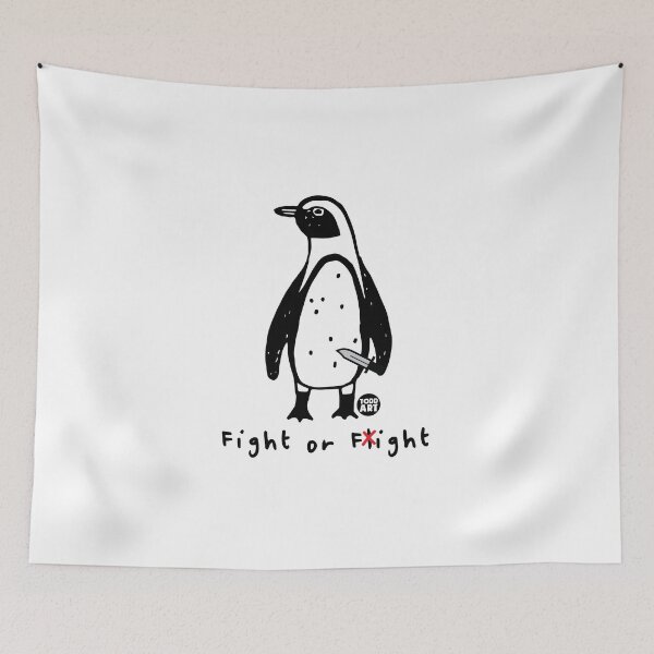 Item preview, FIGHT OR FIGHT PENGUIN designed and sold by TODD GOLDMAN.