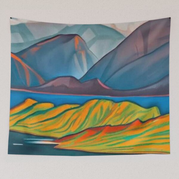 Item preview, Sunset at mountain fjord 3 designed and sold by George Hutton Hunter.