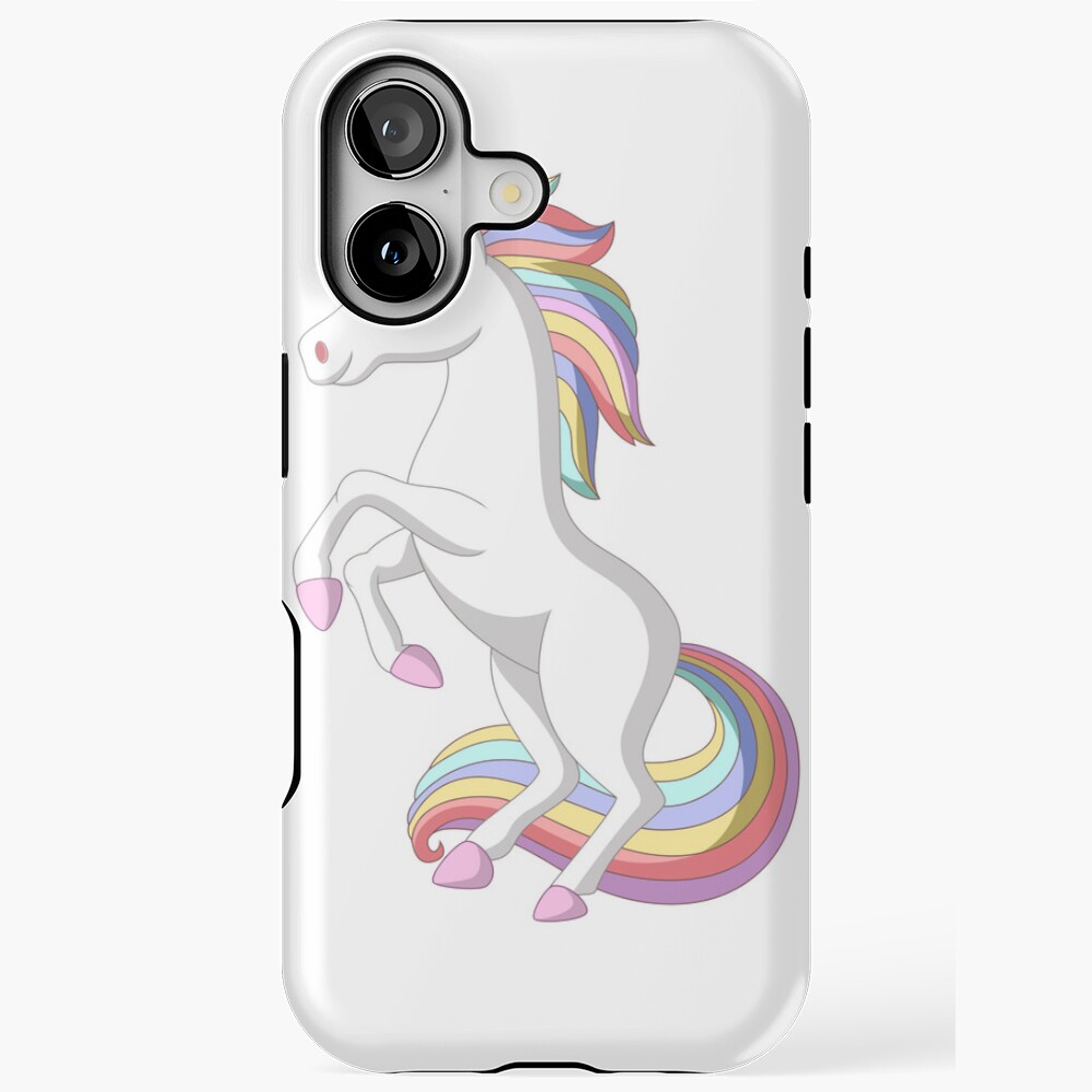 Standing Unicorn iPhone Tough Case - unicorn fantasy design by HackerLooks