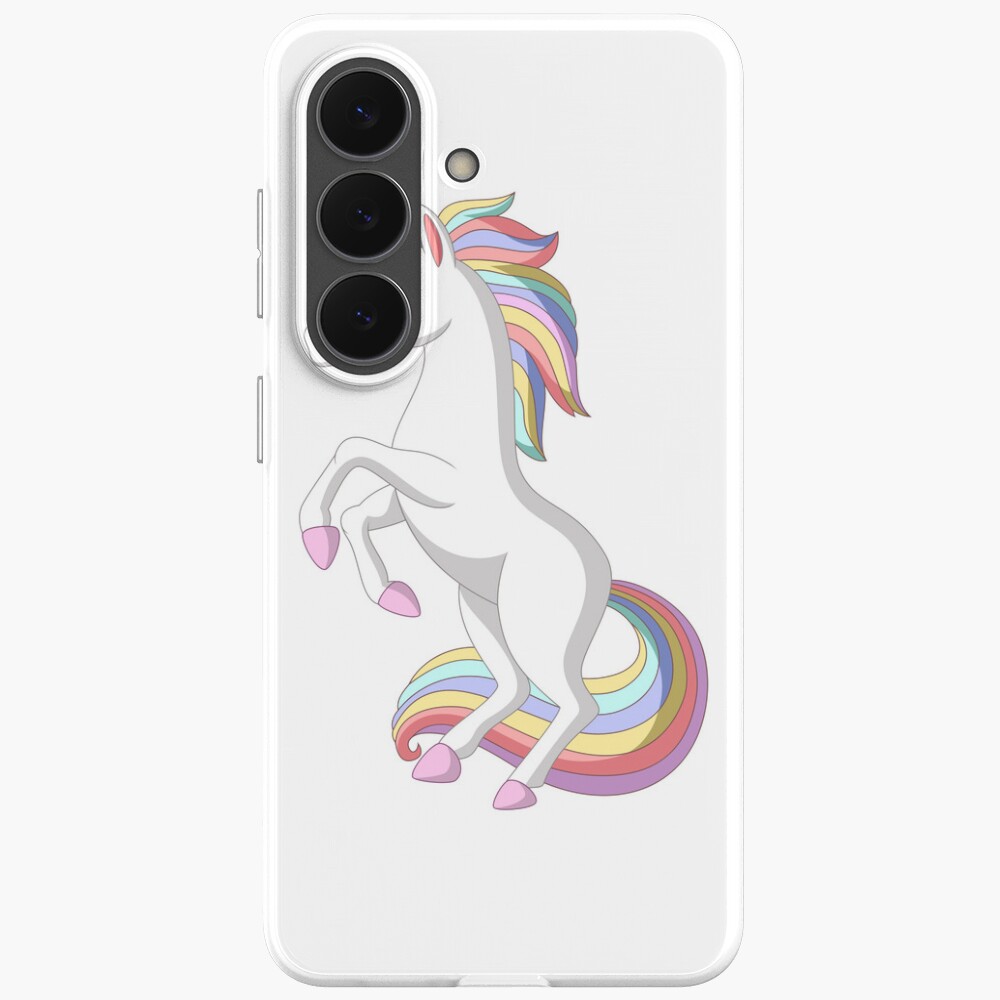 Standing Unicorn Samsung Galaxy Soft Case - unicorn fantasy design by HackerLooks