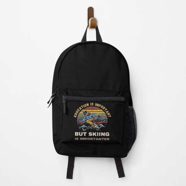Item preview, Education is Important but Skiing is Importanter Funny Ski Lover designed and sold by NaaEchDesign ⭐⭐⭐⭐⭐.
