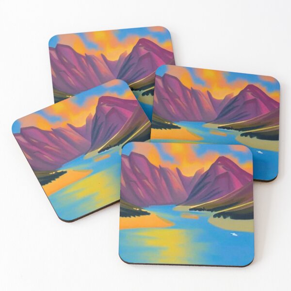 Item preview, Sunset at mountain fjord 5 designed and sold by George Hutton Hunter.