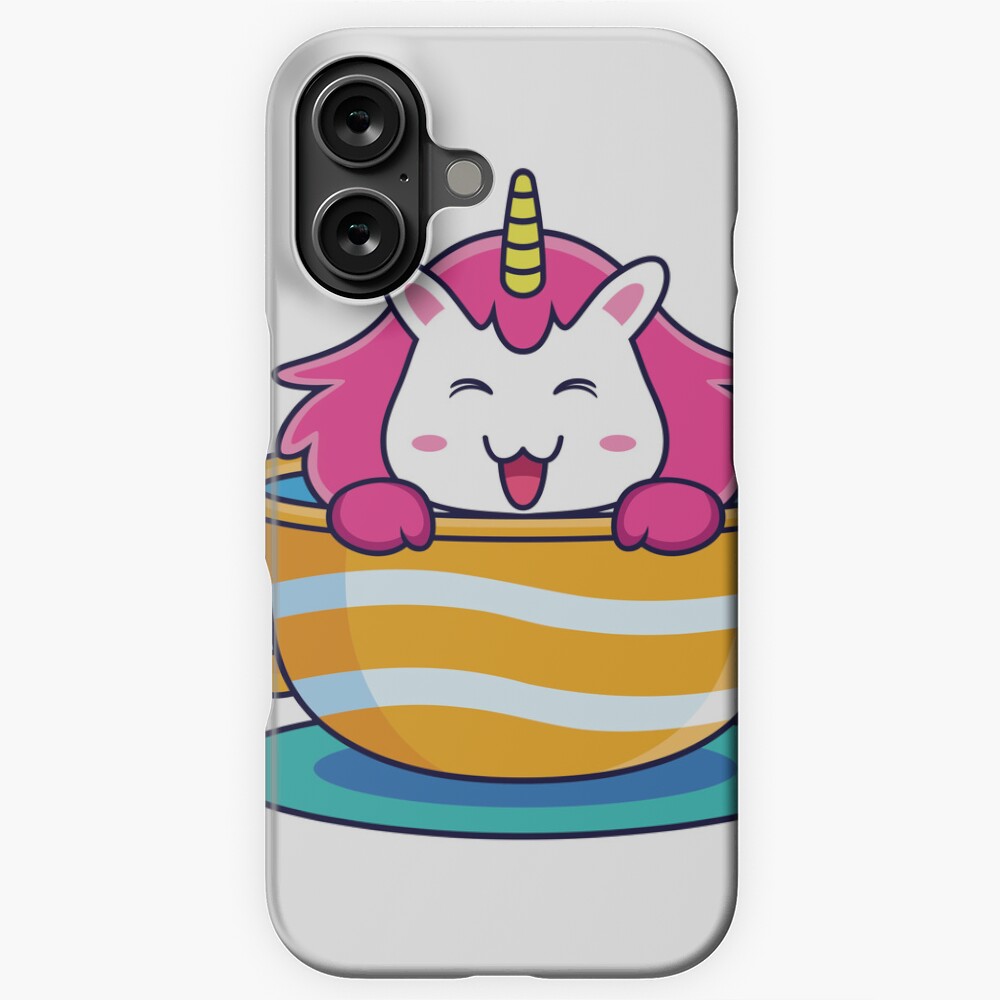 Unicorn in a Cup iPhone Snap Case - unicorn fantasy design by HackerLooks