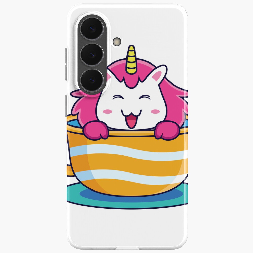 Unicorn in a Cup Samsung Galaxy Soft Case - unicorn fantasy design by HackerLooks