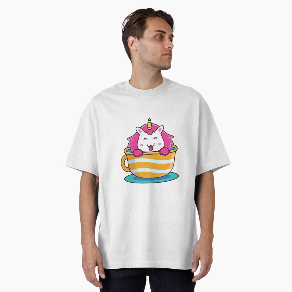 Unicorn in a Cup T-Shirts design by HackerLooks