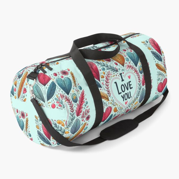 Item preview, I love you Valentine's Day heart among hearts and plants drawing designed and sold by JaroDesign2023.