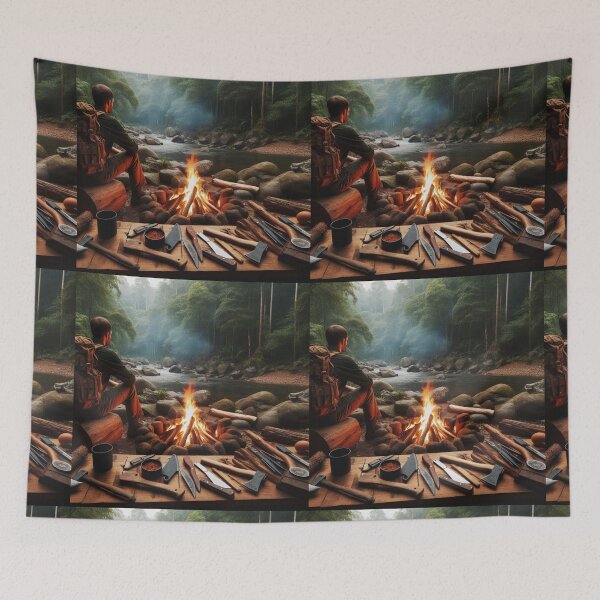Item preview, Bushcraft in forest designed and sold by MindsAtelier.