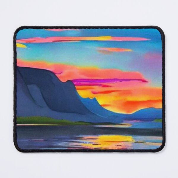 Item preview, Sunset at mountain fjord 12 designed and sold by George Hutton Hunter.