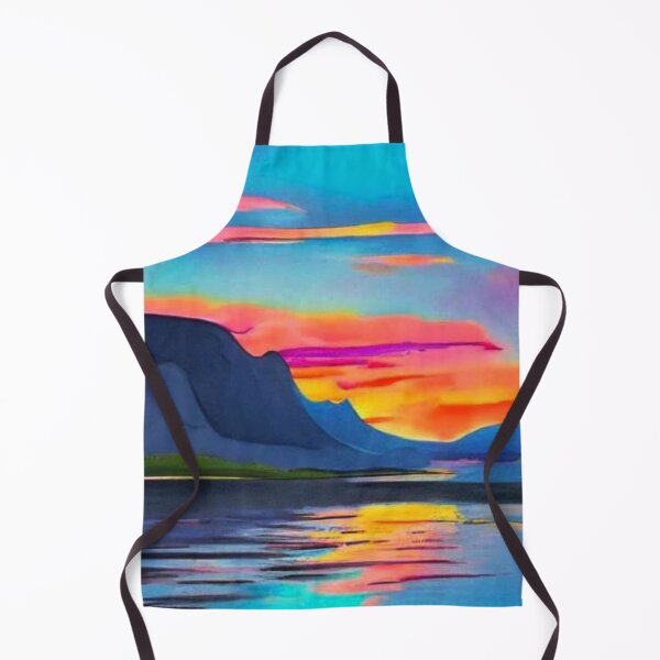 Item preview, Sunset at mountain fjord 12 designed and sold by George Hutton Hunter.