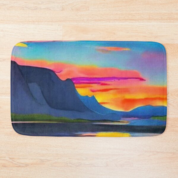 Item preview, Sunset at mountain fjord 12 designed and sold by George Hutton Hunter.