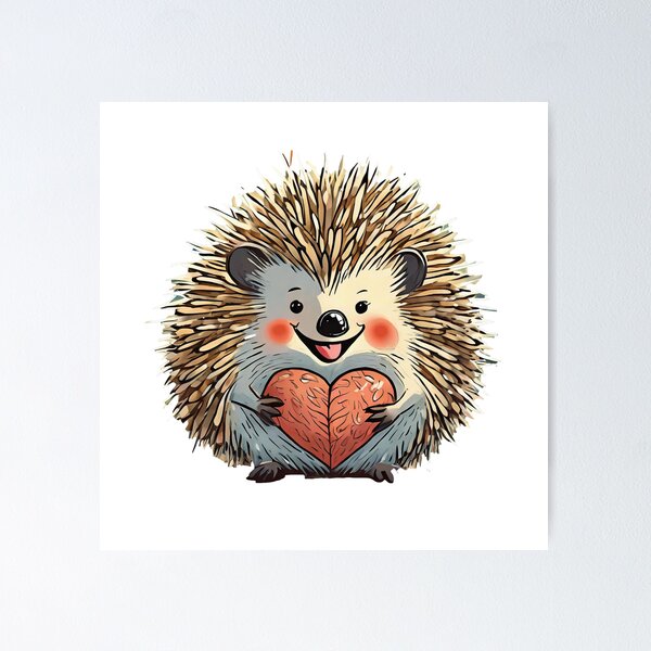 Item preview, Heartwarming Hedgehog Bliss designed and sold by omerfdln34.