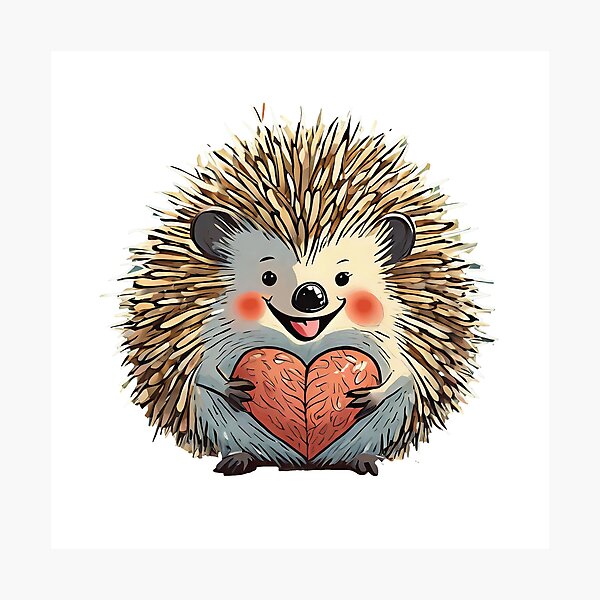 Item preview, Heartwarming Hedgehog Bliss designed and sold by omerfdln34.
