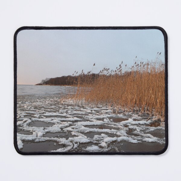 Item preview, ice and white slush swaying on the surface of the lake designed and sold by mrivserg.