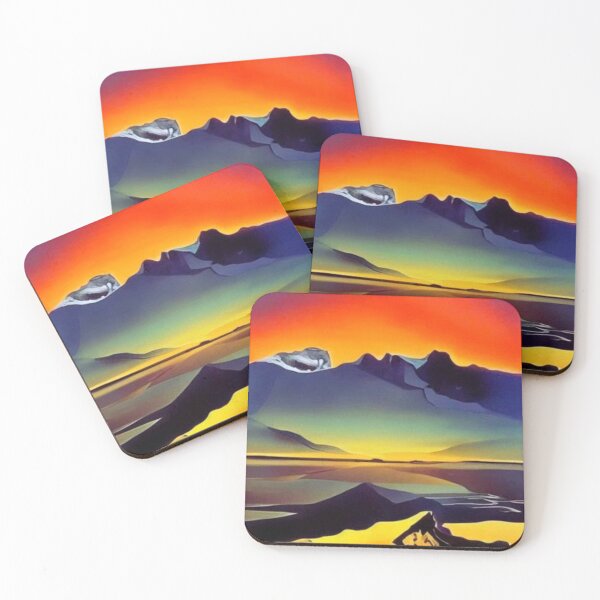 Item preview, Sunset at mountain fjord 13 designed and sold by George Hutton Hunter.