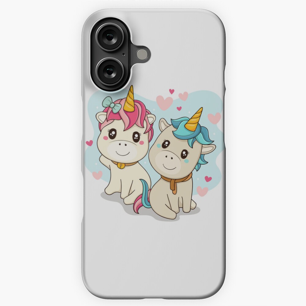 Unicorn Twin iPhone Snap Case - unicorn fantasy design by HackerLooks