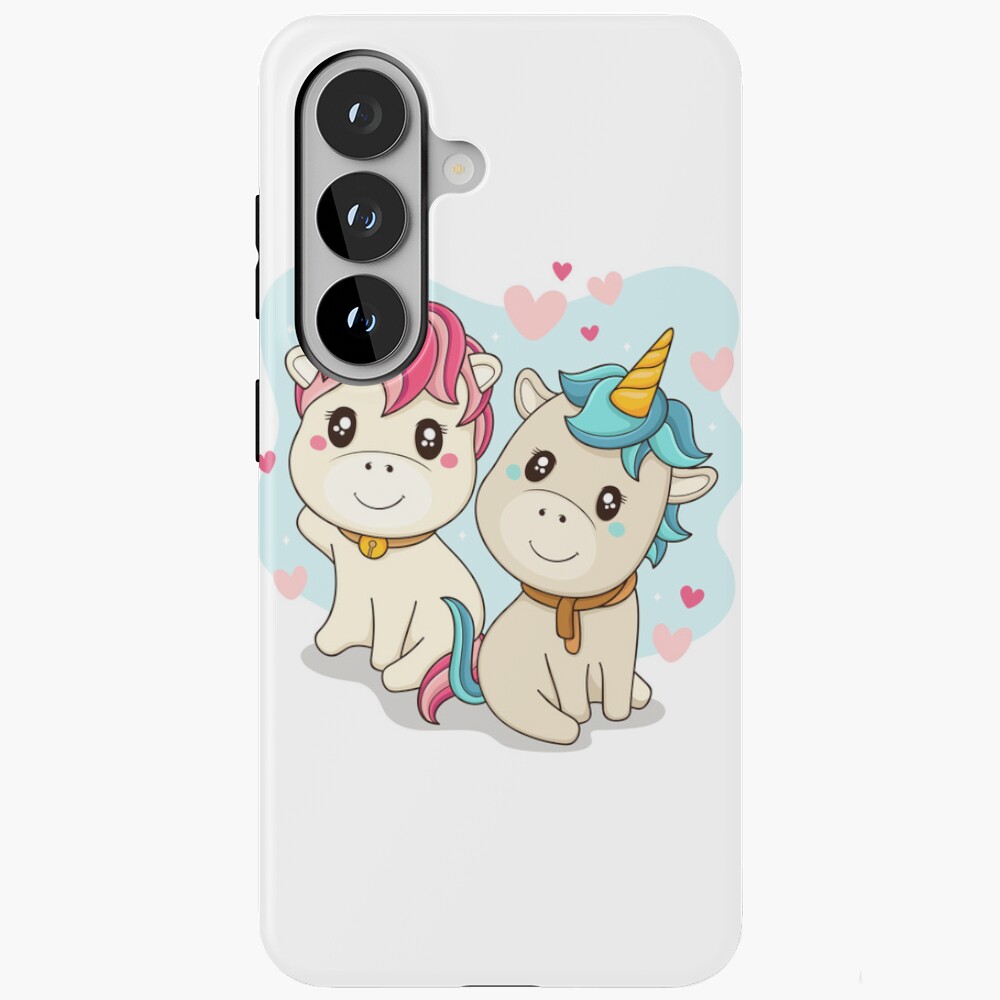 Unicorn Twin Samsung Galaxy Tough Case - unicorn fantasy design by HackerLooks