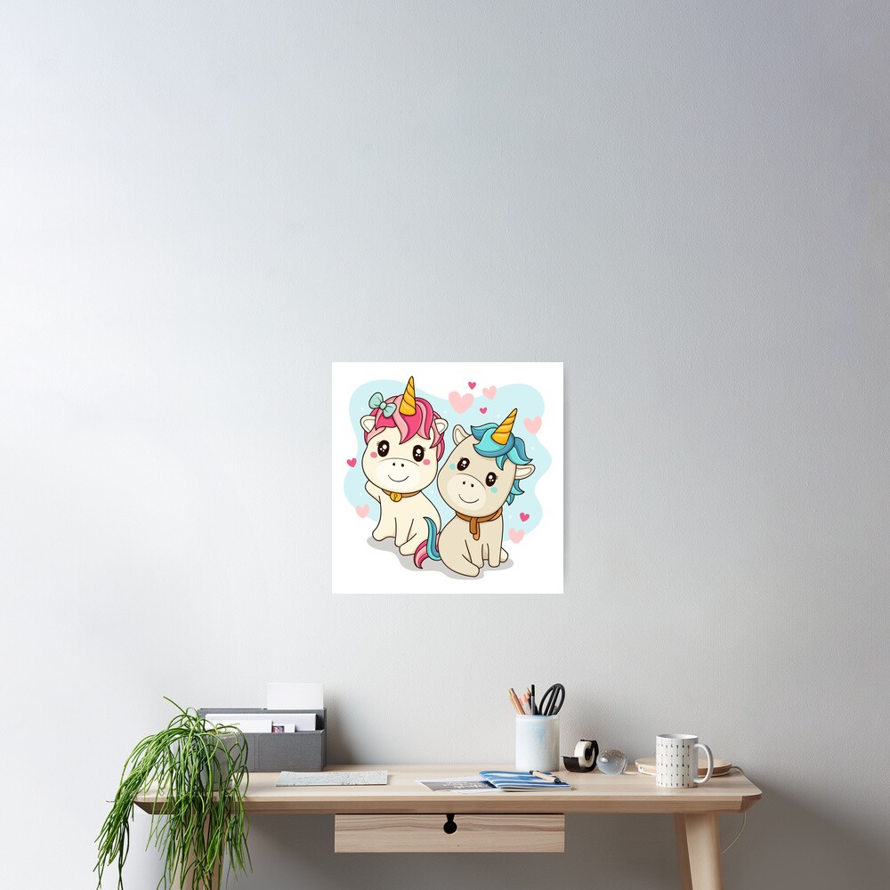Unicorn Twin Wall Art design by HackerLooks